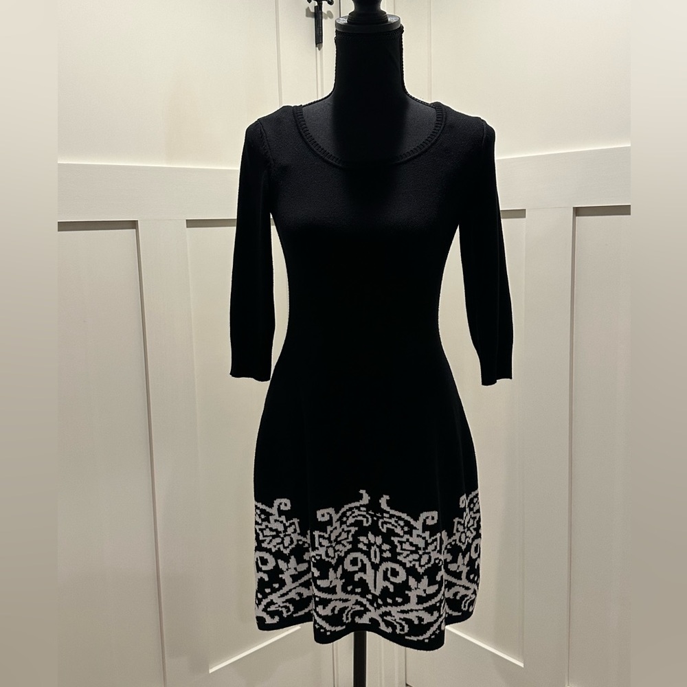 Sequin Hearts black and white dress - Picture 1 of 5